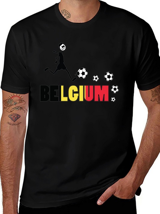 Belgium Soccer Fan T-Shirt - Black