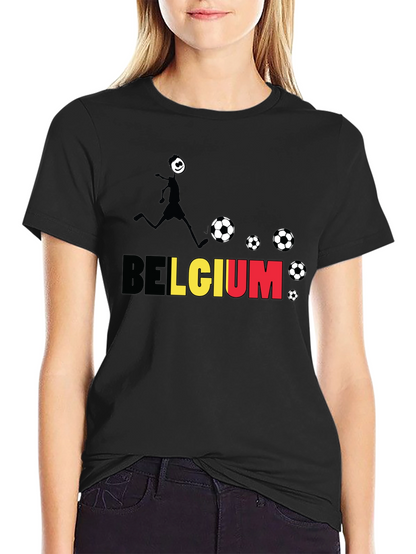 Belgium Soccer Fan T-Shirt - Black