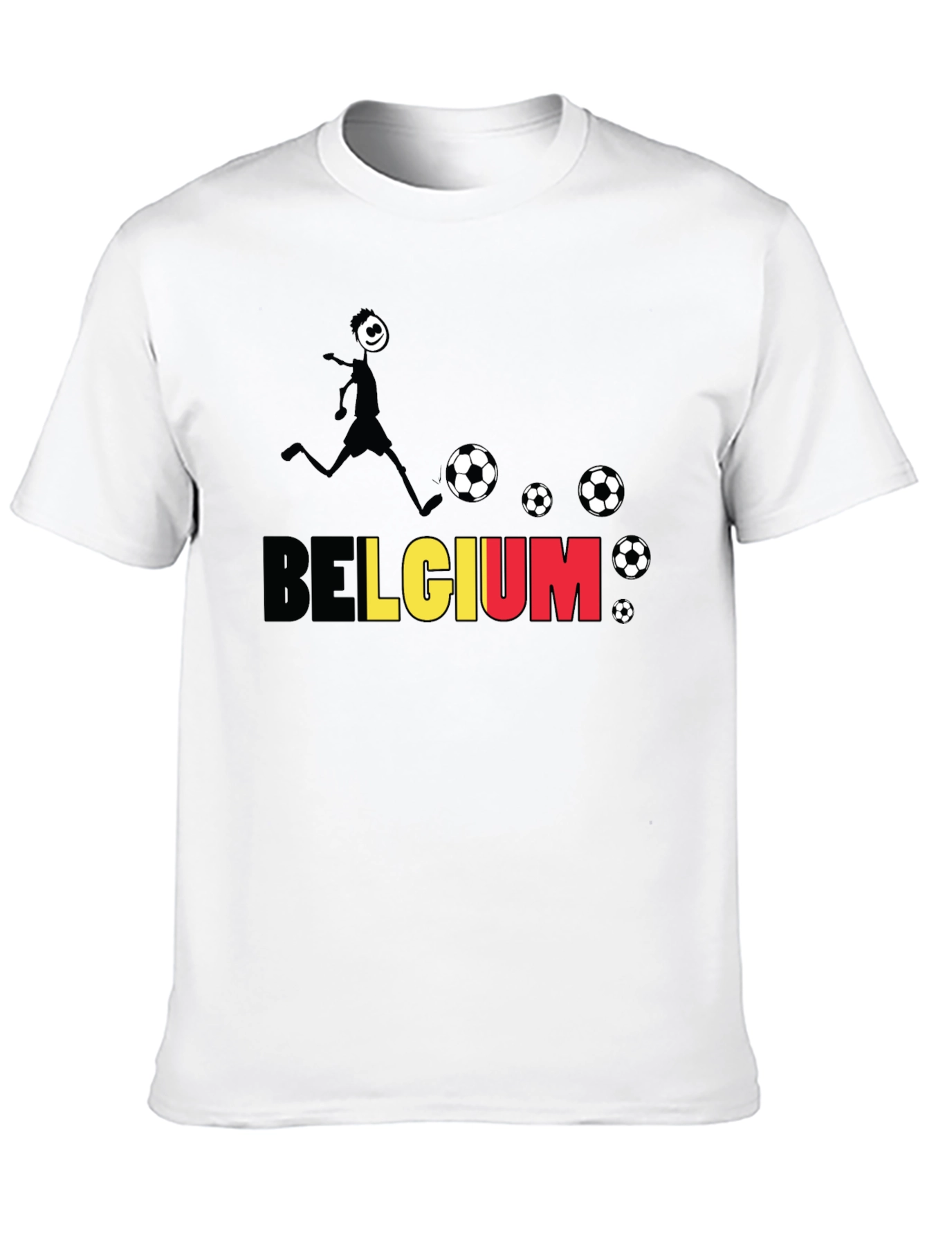 Belgium Soccer Fan T-Shirt - Black