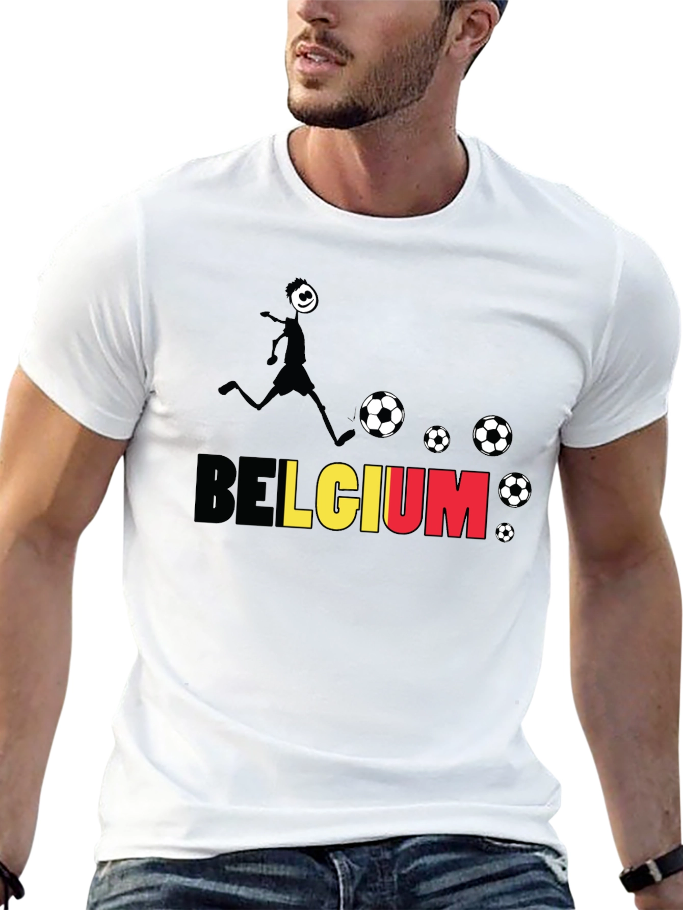 Belgium Soccer Fan T-Shirt - Black