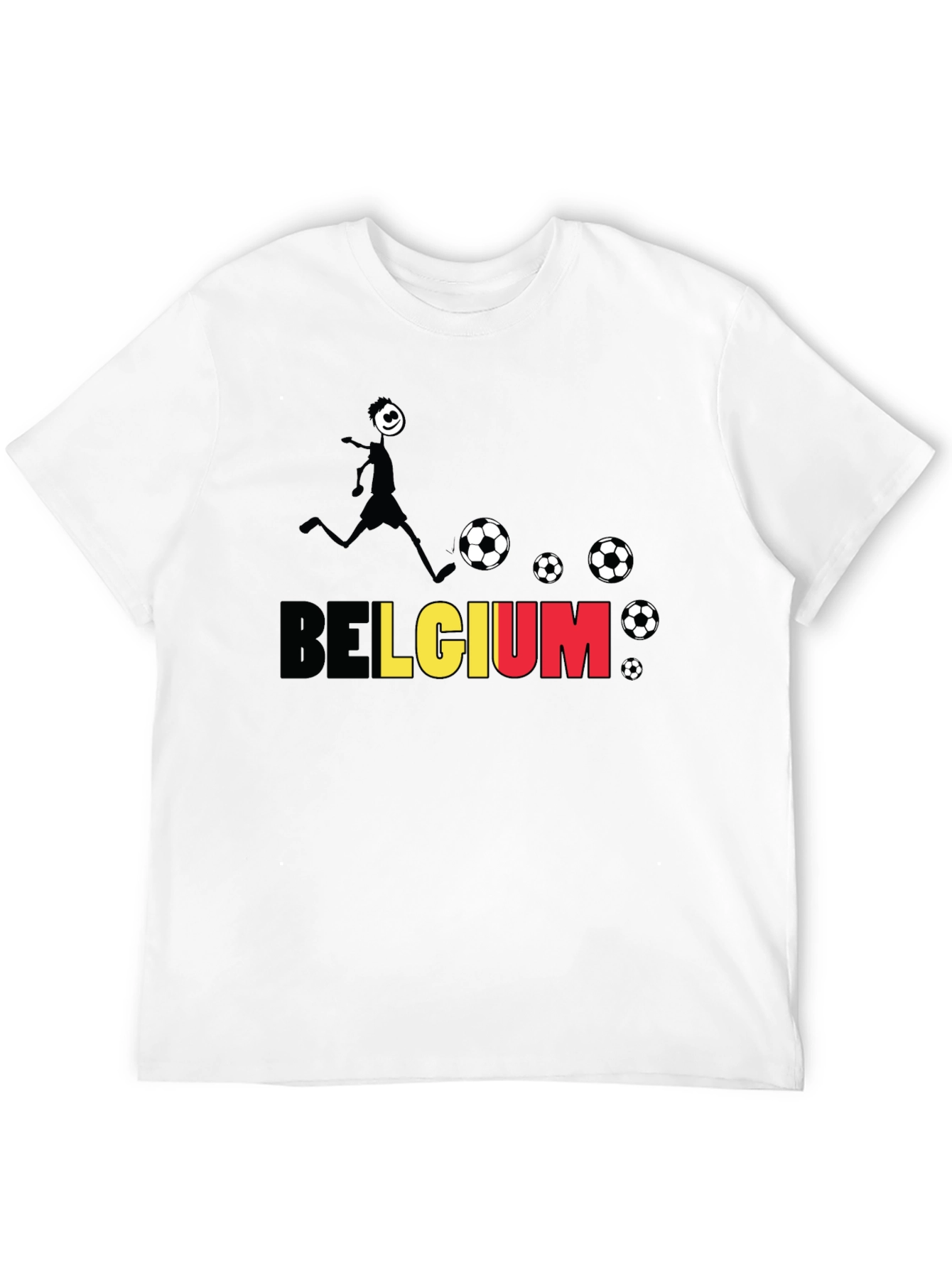 Belgium Soccer Fan T-Shirt - Black