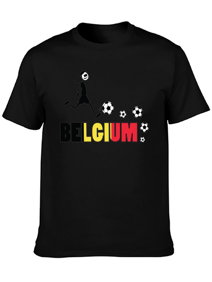 Belgium Soccer Fan T-Shirt - Black