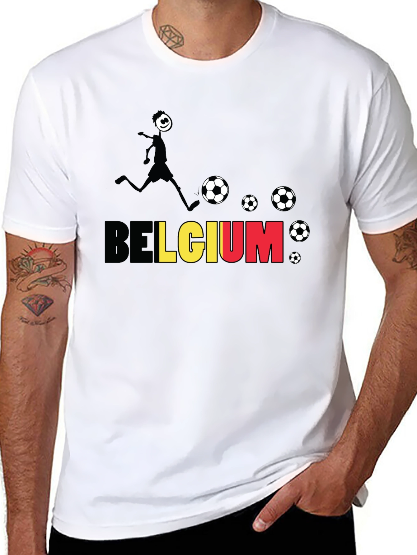 Belgium Soccer Fan T-Shirt - Black