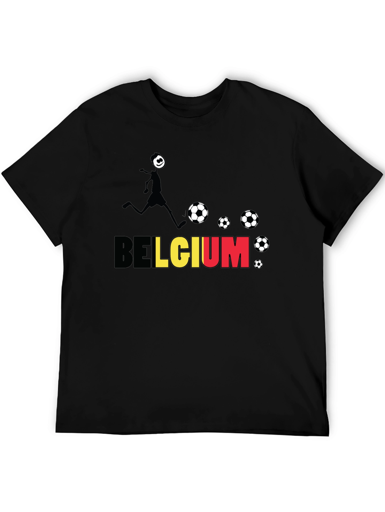 Belgium Soccer Fan T-Shirt - Black