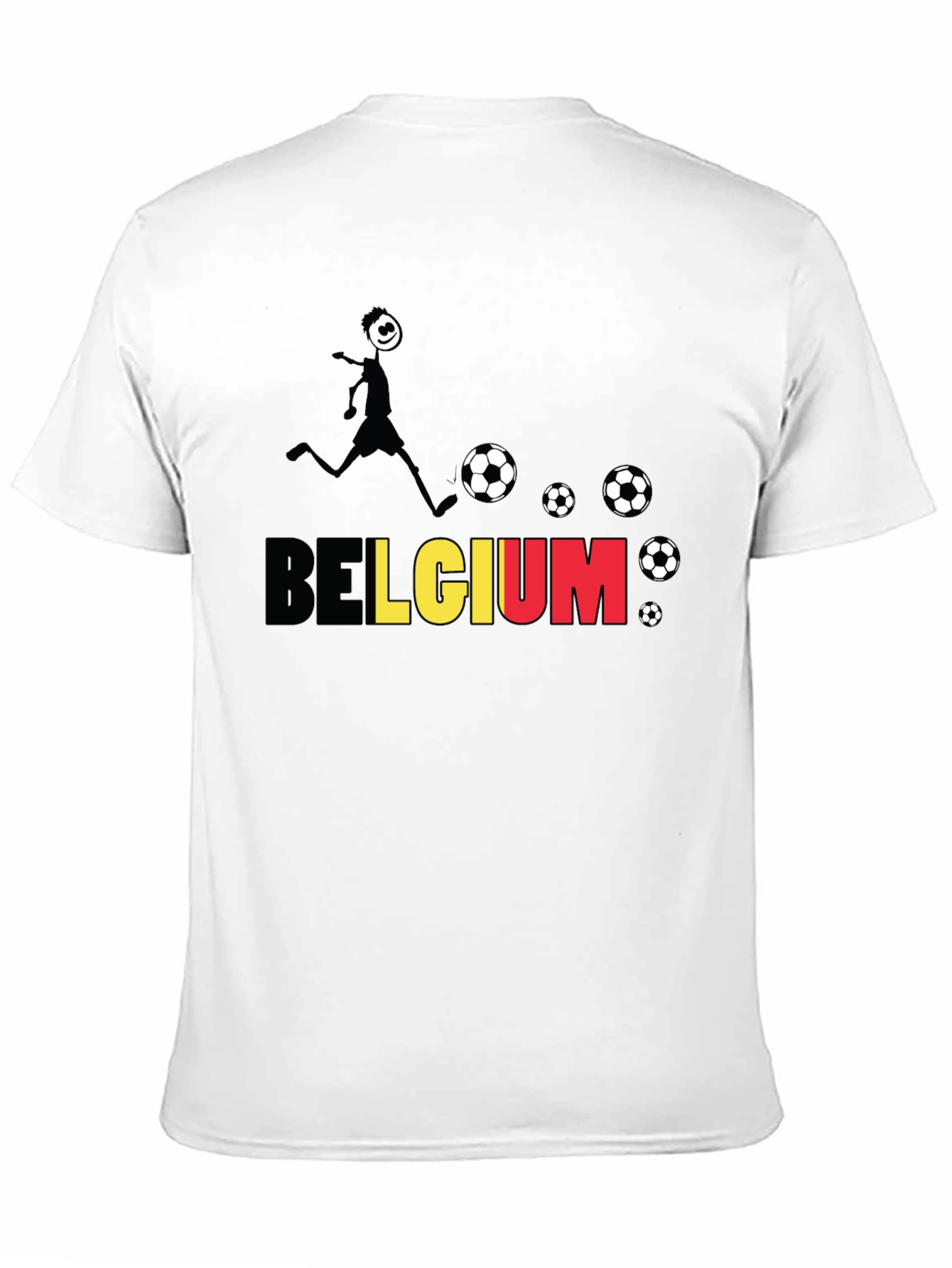 Belgium Soccer Fan T-Shirt - Black