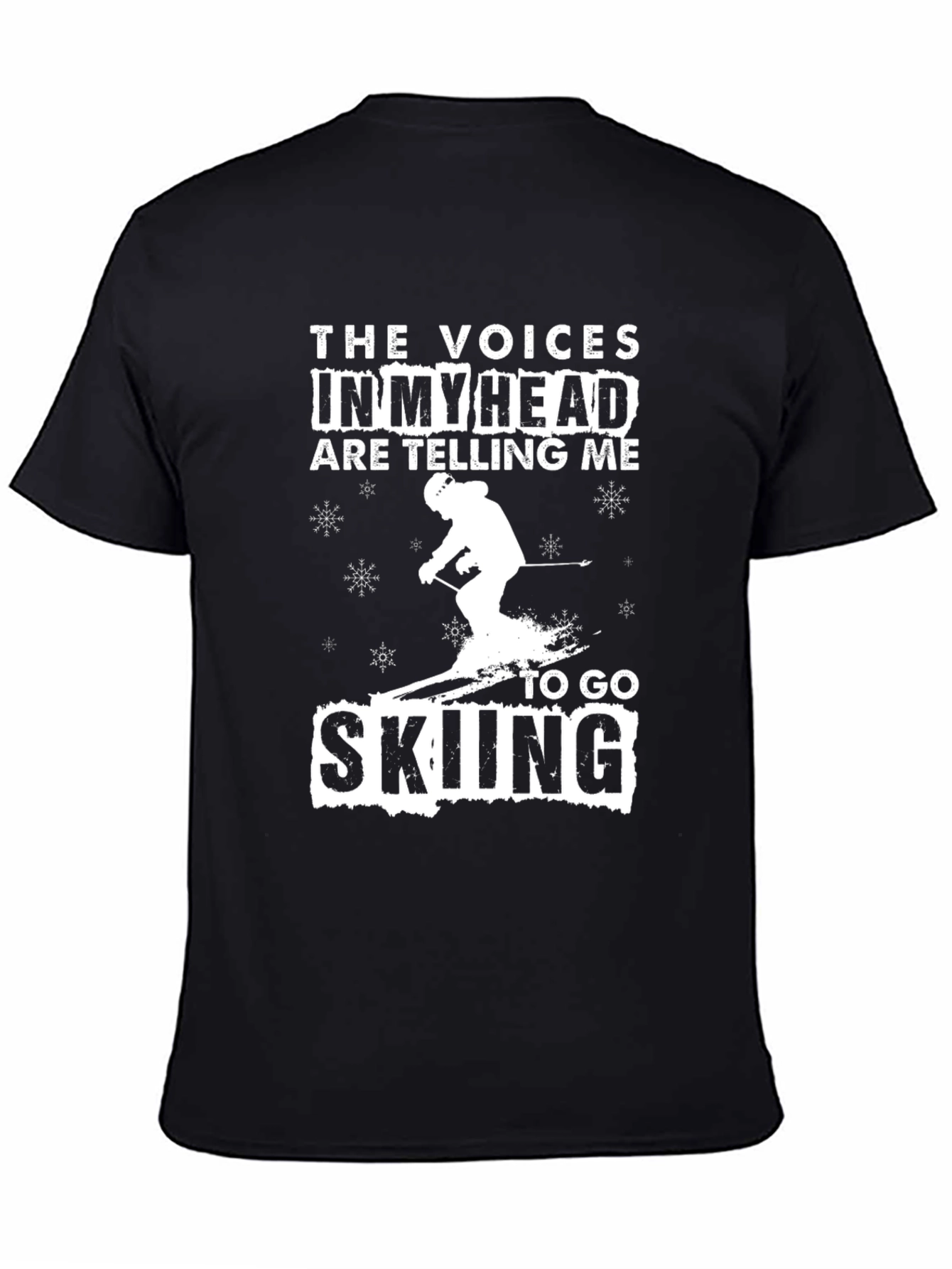 Funny Skiing T-Shirt - Voices in My Head
