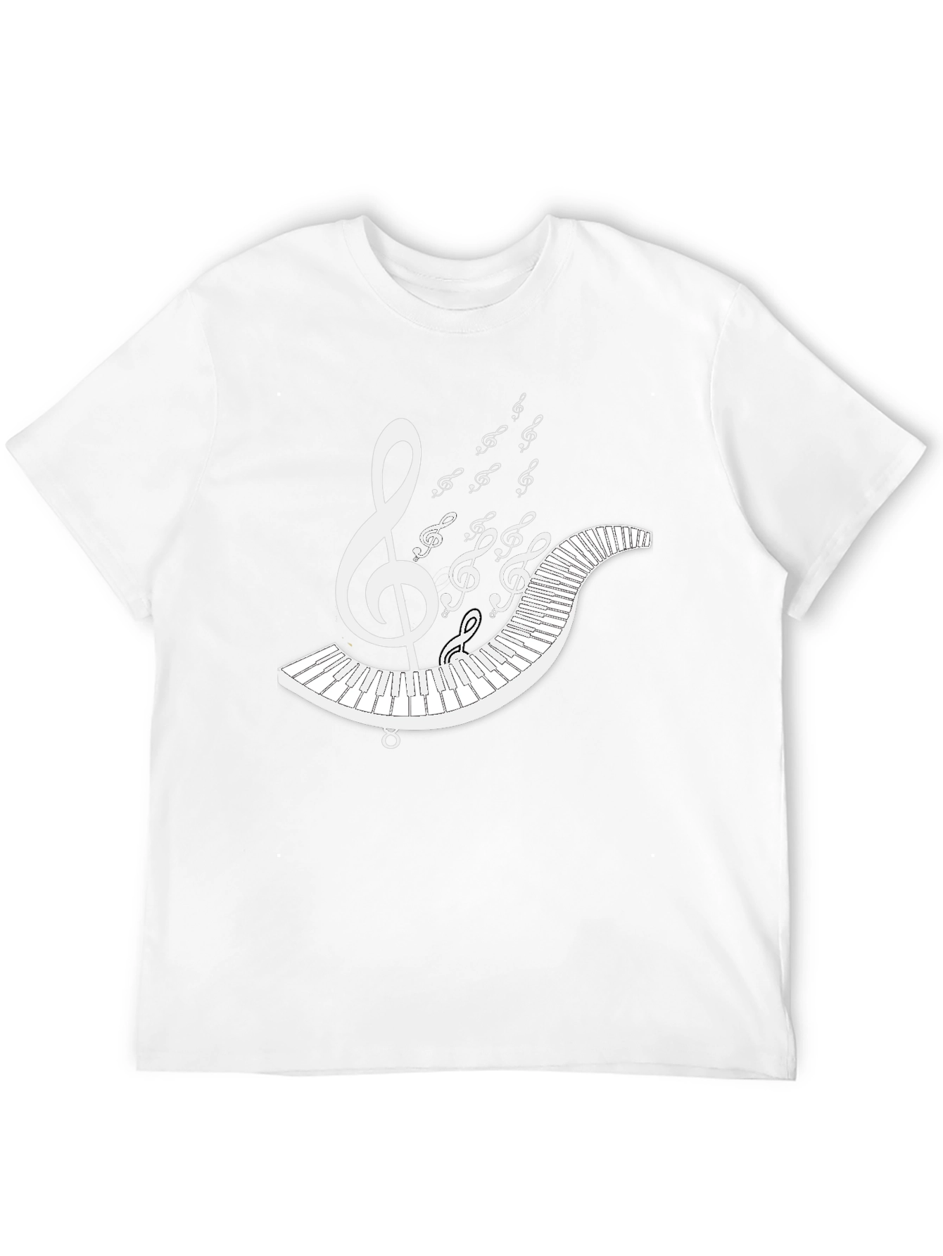 Music Lovers T-Shirt: Piano & Treble Clef