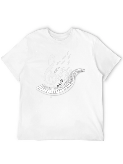 Music Lovers T-Shirt: Piano & Treble Clef