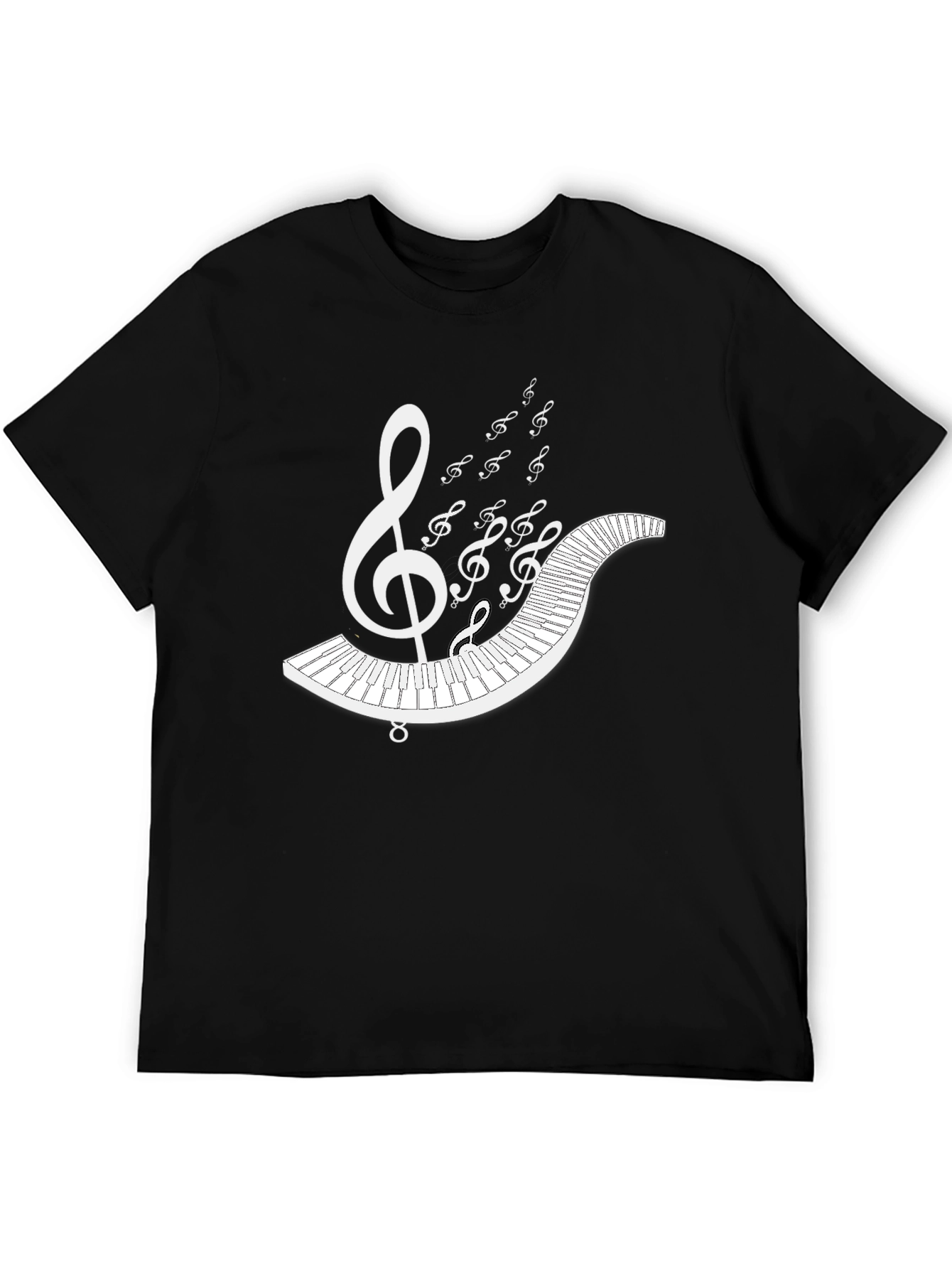 Music Lovers T-Shirt: Piano & Treble Clef