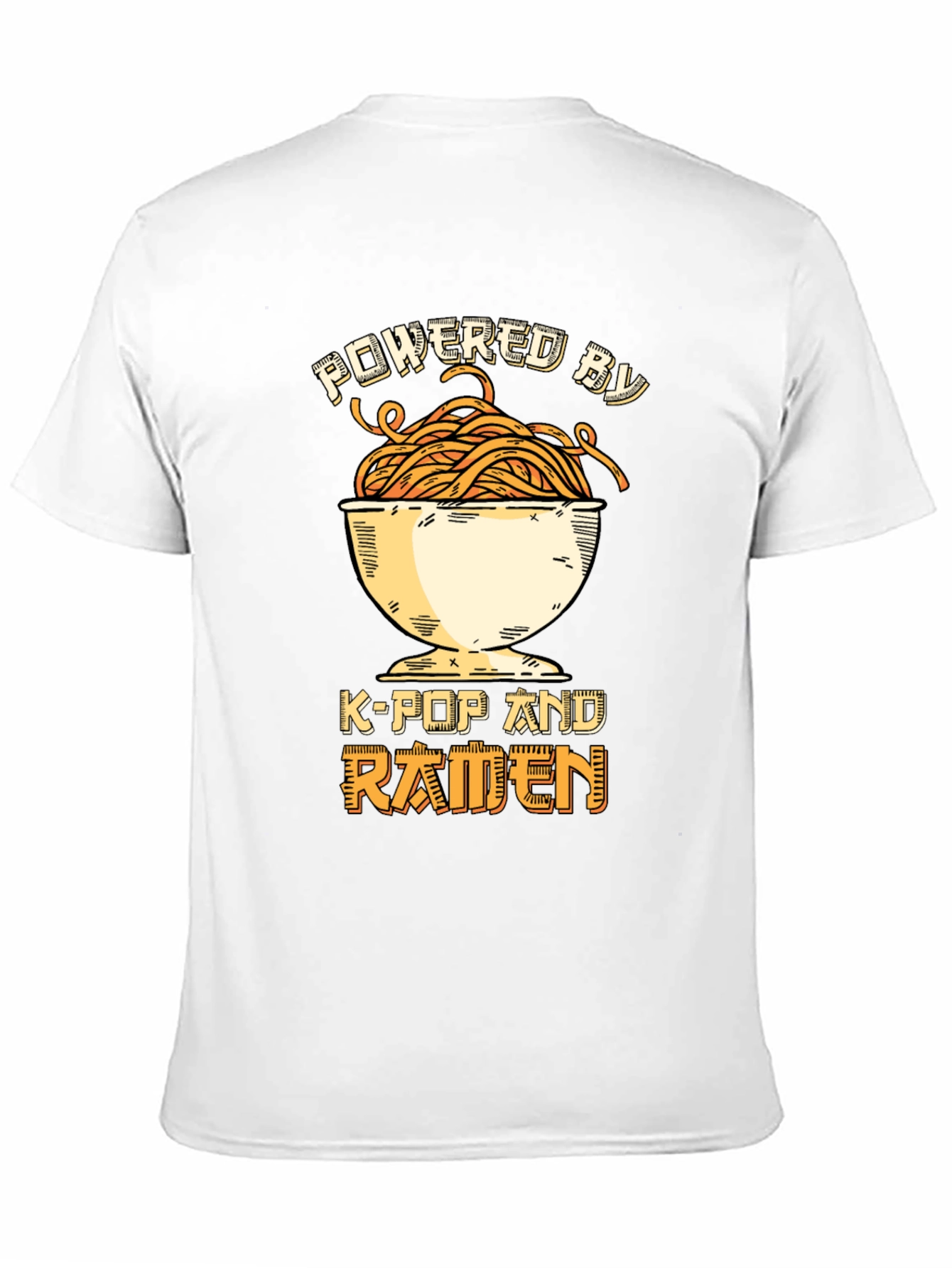 Powered by K-Pop and Ramen Graphic Tee