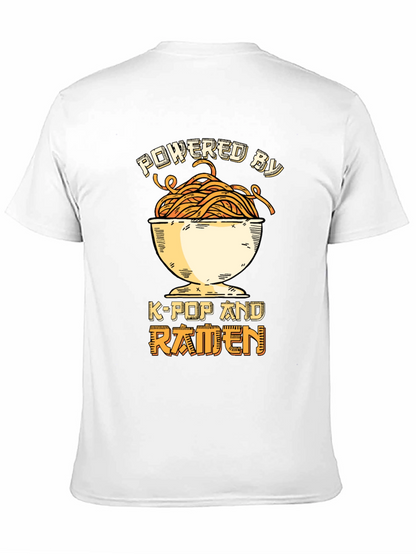 Powered by K-Pop and Ramen Graphic Tee