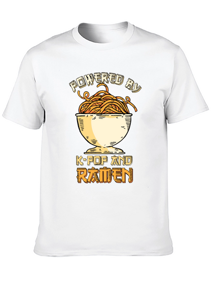 Powered by K-Pop and Ramen Graphic Tee