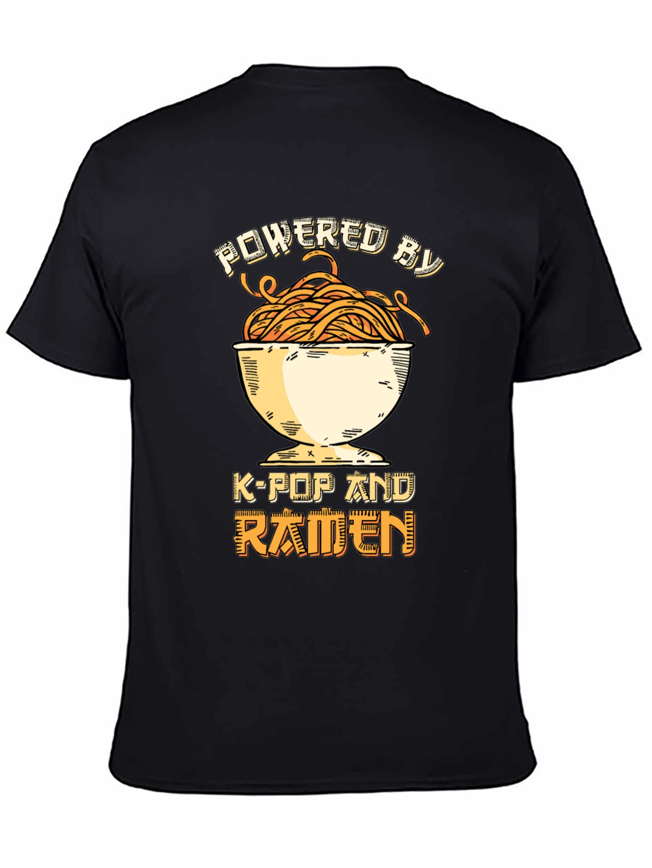 Powered by K-Pop and Ramen Graphic Tee