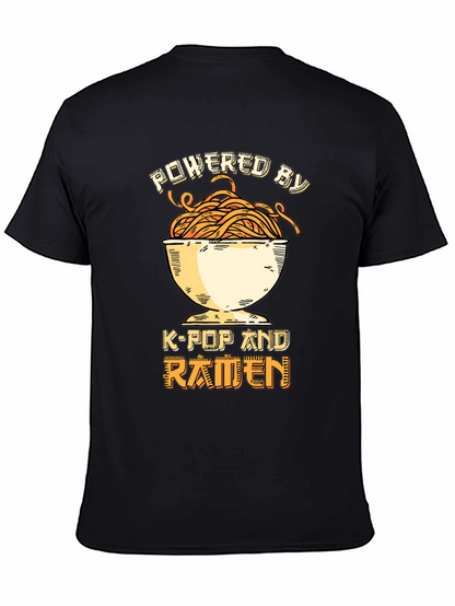 Powered by K-Pop and Ramen Graphic Tee