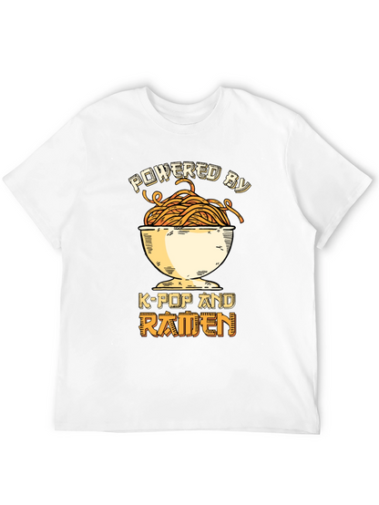 Powered by K-Pop and Ramen Graphic Tee