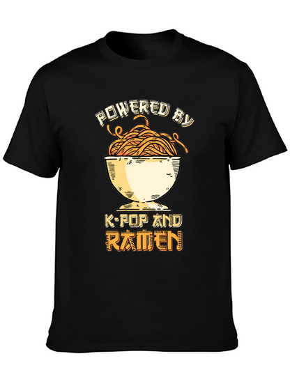 Powered by K-Pop and Ramen Graphic Tee