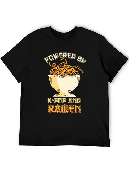 Powered by K-Pop and Ramen Graphic Tee