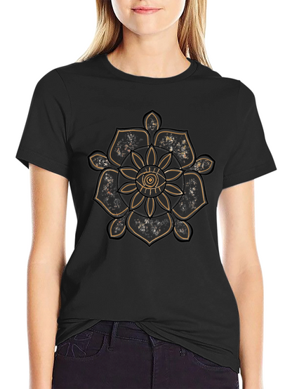 Mystic Eye Mandala Graphic Black T-Shirt
