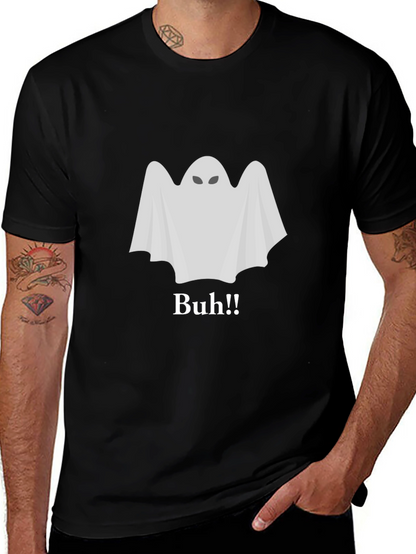 Ghost Buh!! Black T-Shirt - Halloween Spooky Season