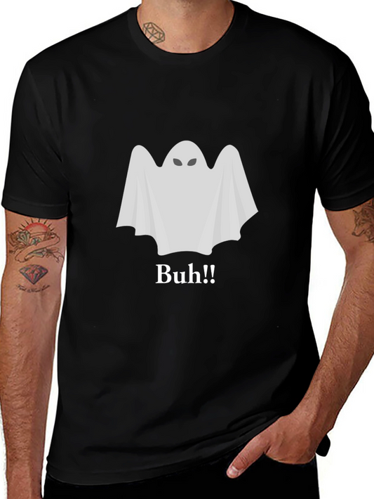 Ghost Buh!! Black T-Shirt - Halloween Spooky Season