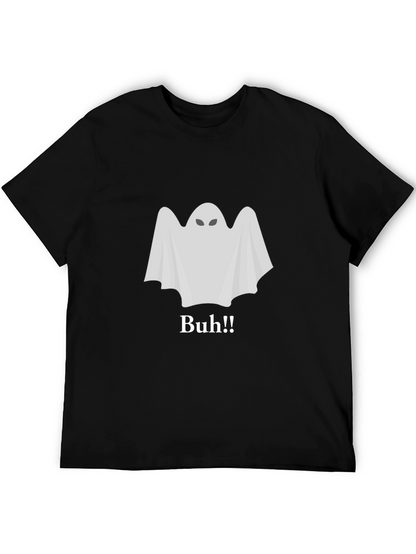 Ghost Buh!! Black T-Shirt - Halloween Spooky Season