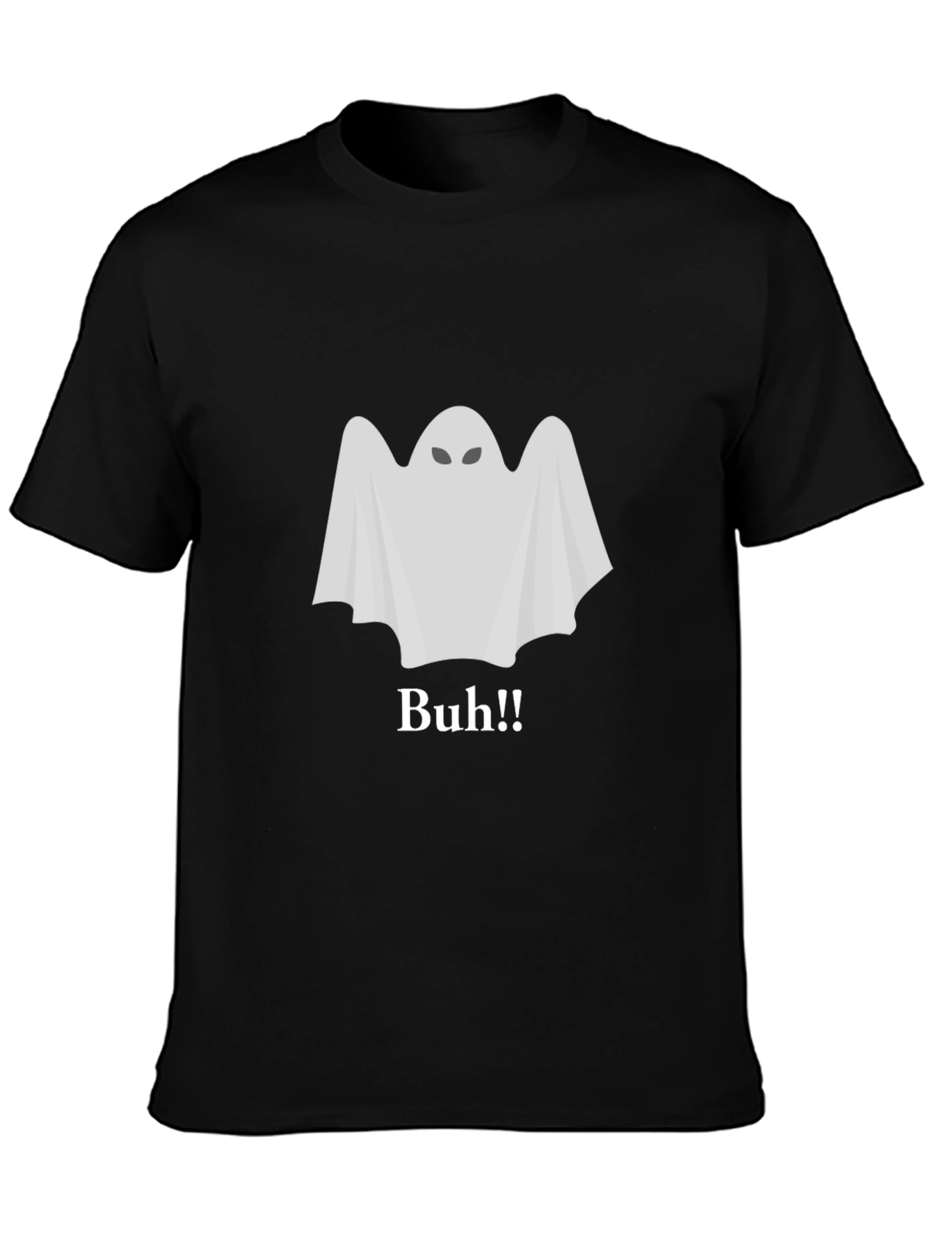 Ghost Buh!! Black T-Shirt - Halloween Spooky Season