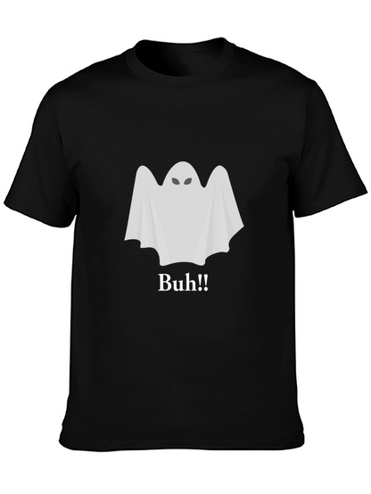 Ghost Buh!! Black T-Shirt - Halloween Spooky Season