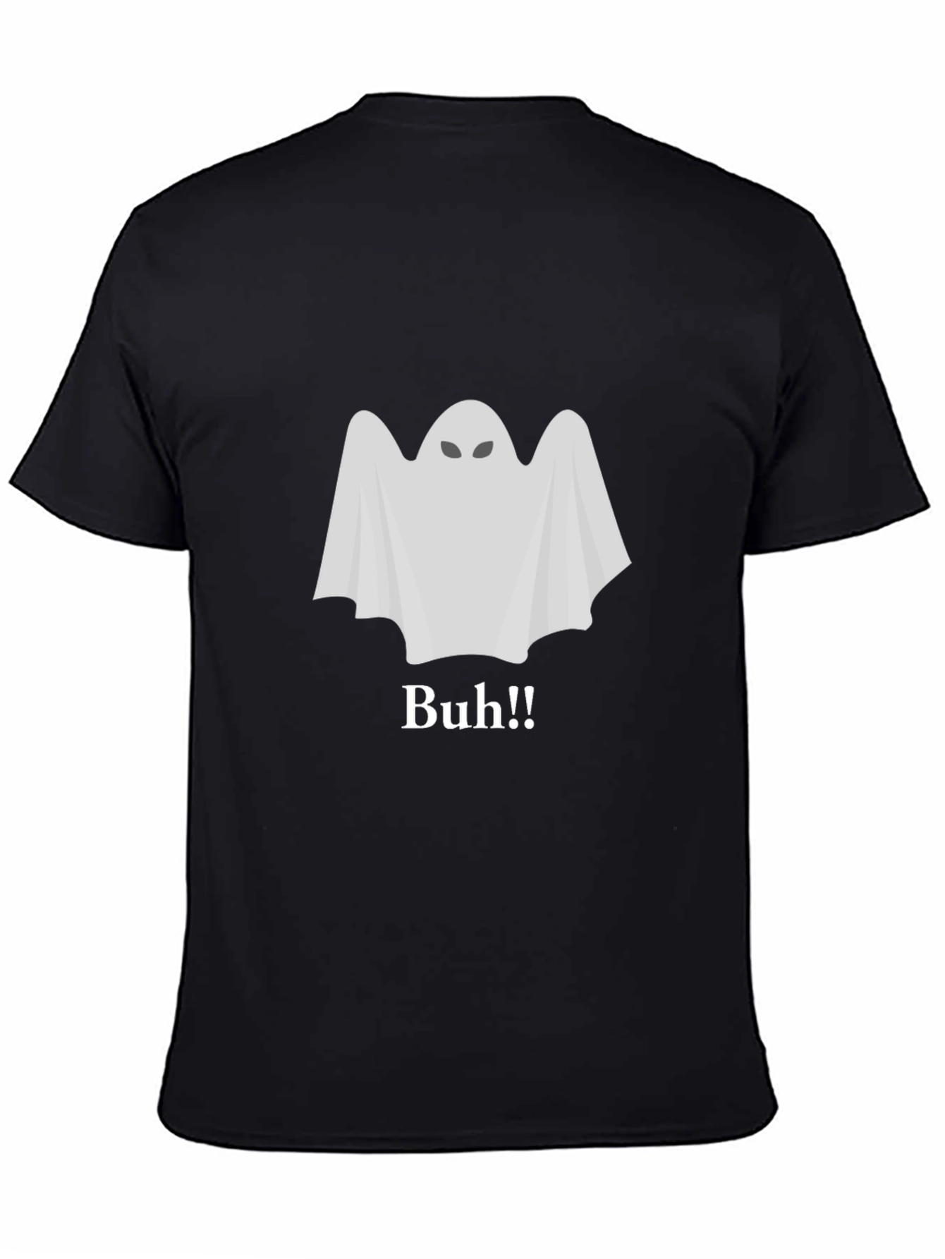 Ghost Buh!! Black T-Shirt - Halloween Spooky Season