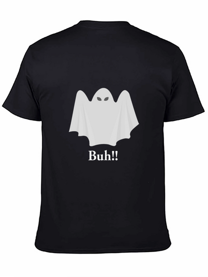 Ghost Buh!! Black T-Shirt - Halloween Spooky Season