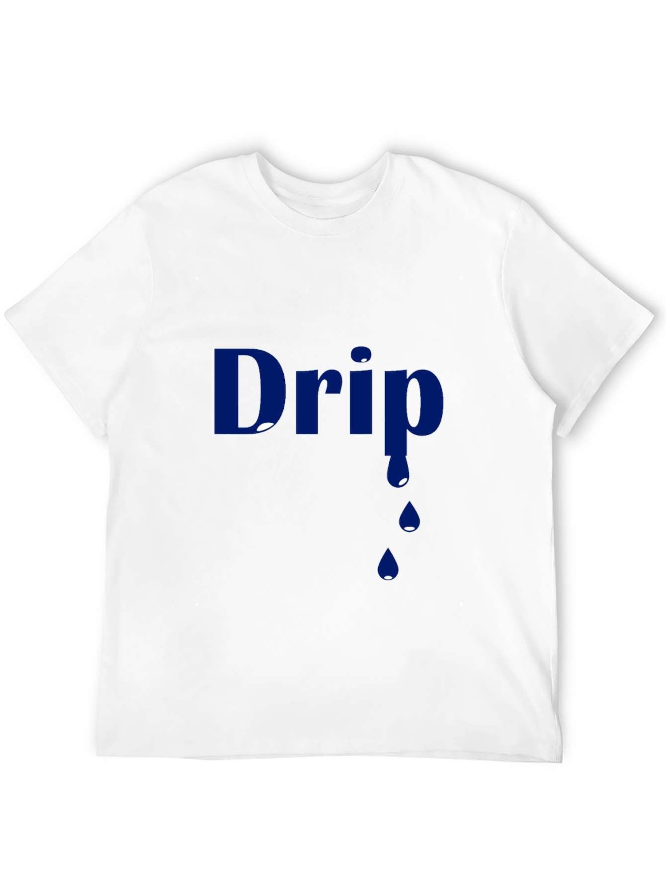 Mens Black Drip Graphic T-Shirt
