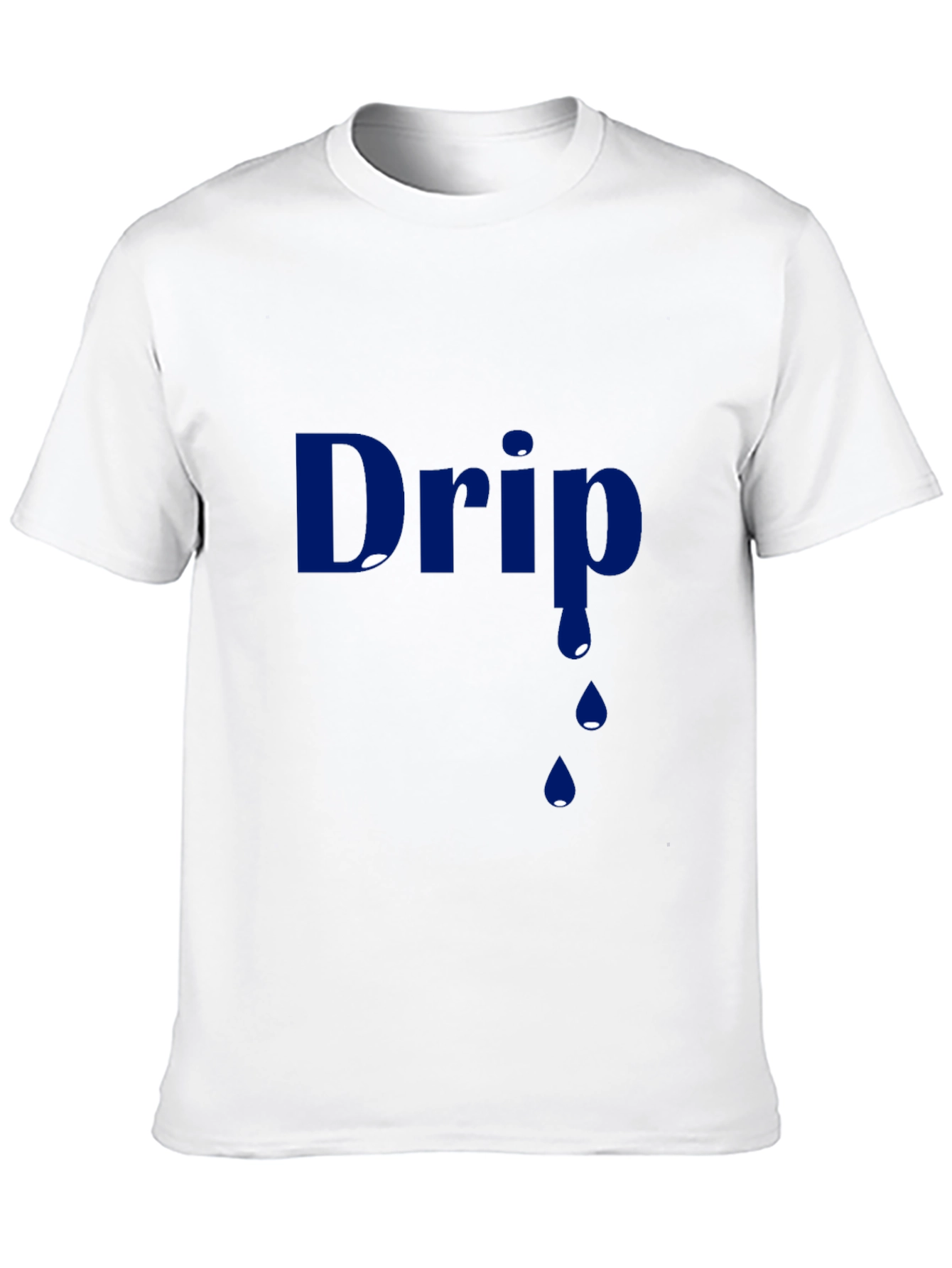 Mens Black Drip Graphic T-Shirt