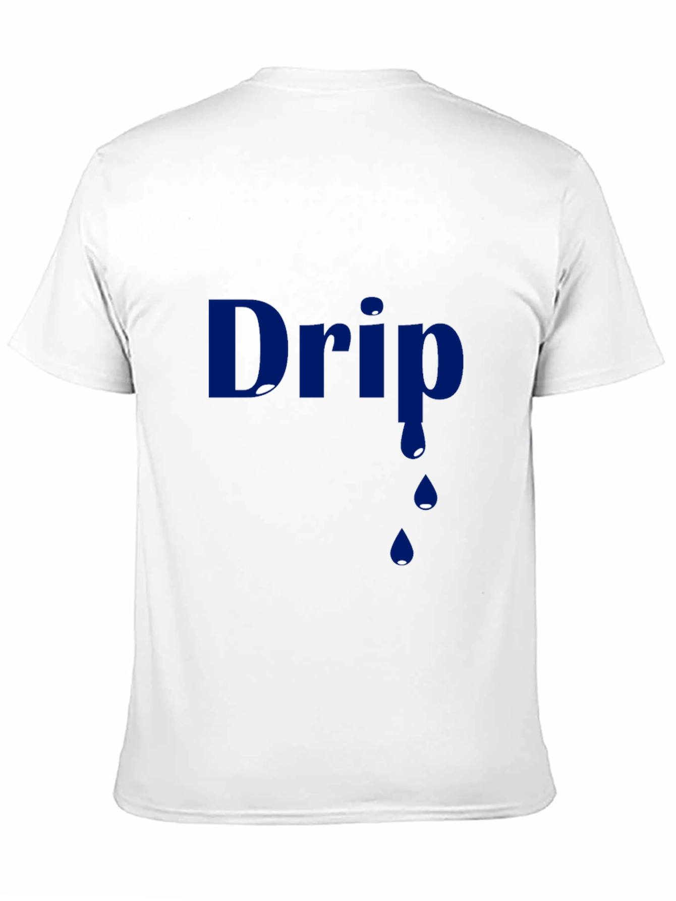 Mens Black Drip Graphic T-Shirt