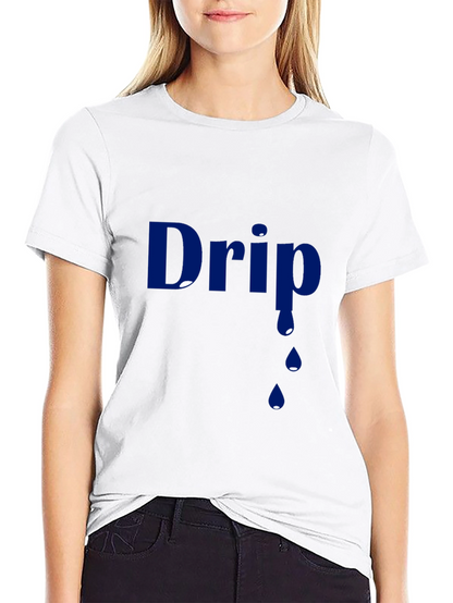 Mens Black Drip Graphic T-Shirt
