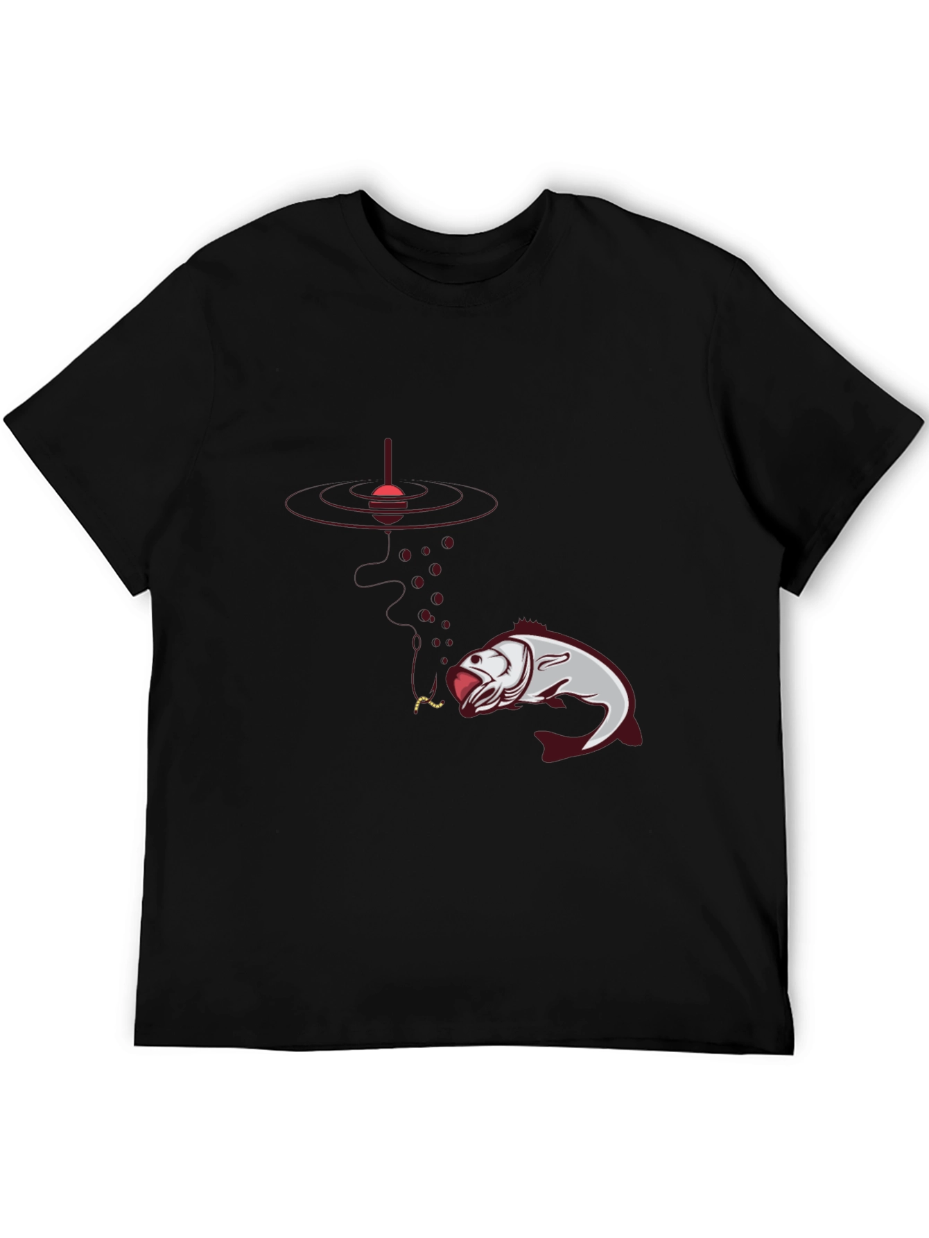 Fishing Graphic Black T-Shirt - Anglers Delight