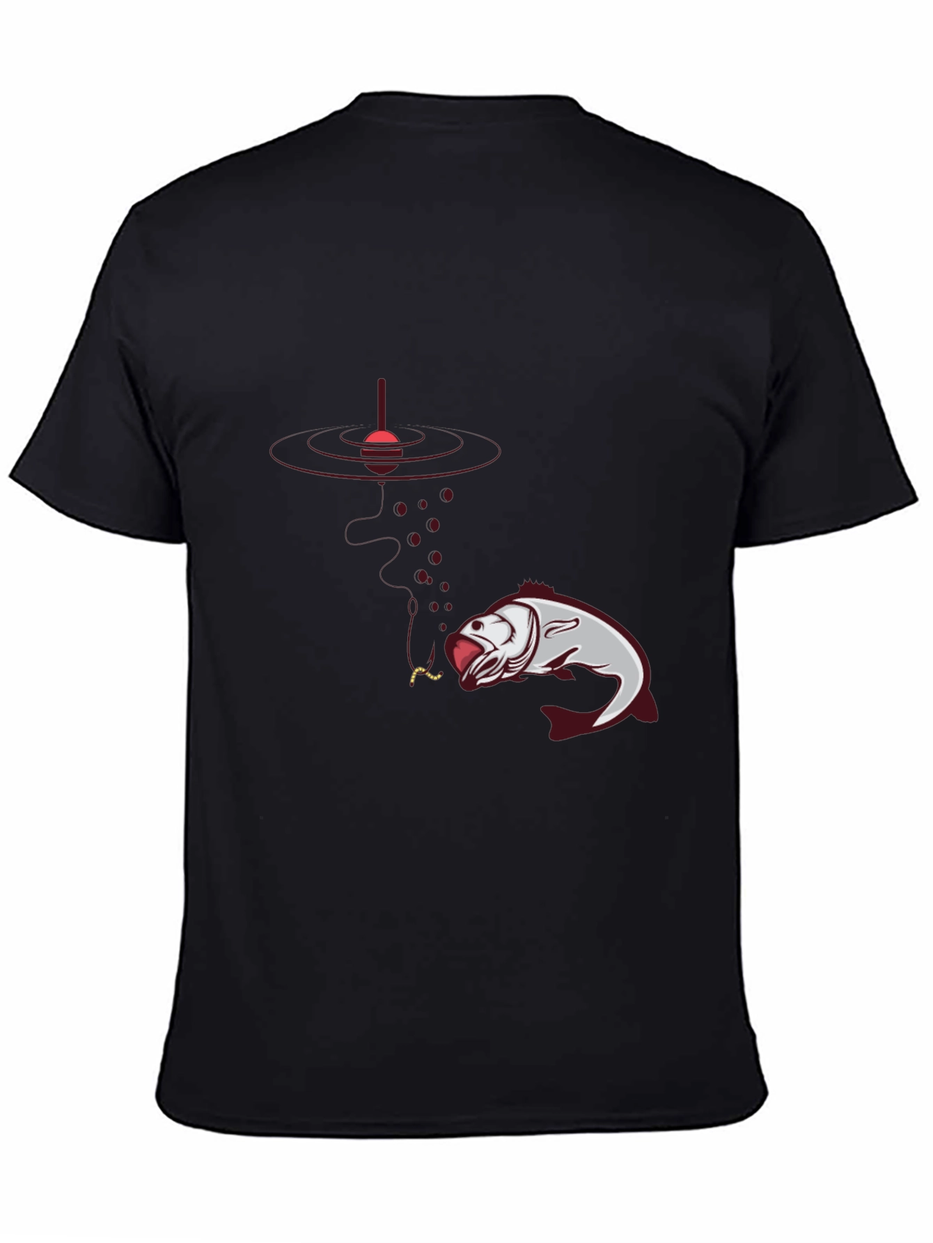 Fishing Graphic Black T-Shirt - Anglers Delight