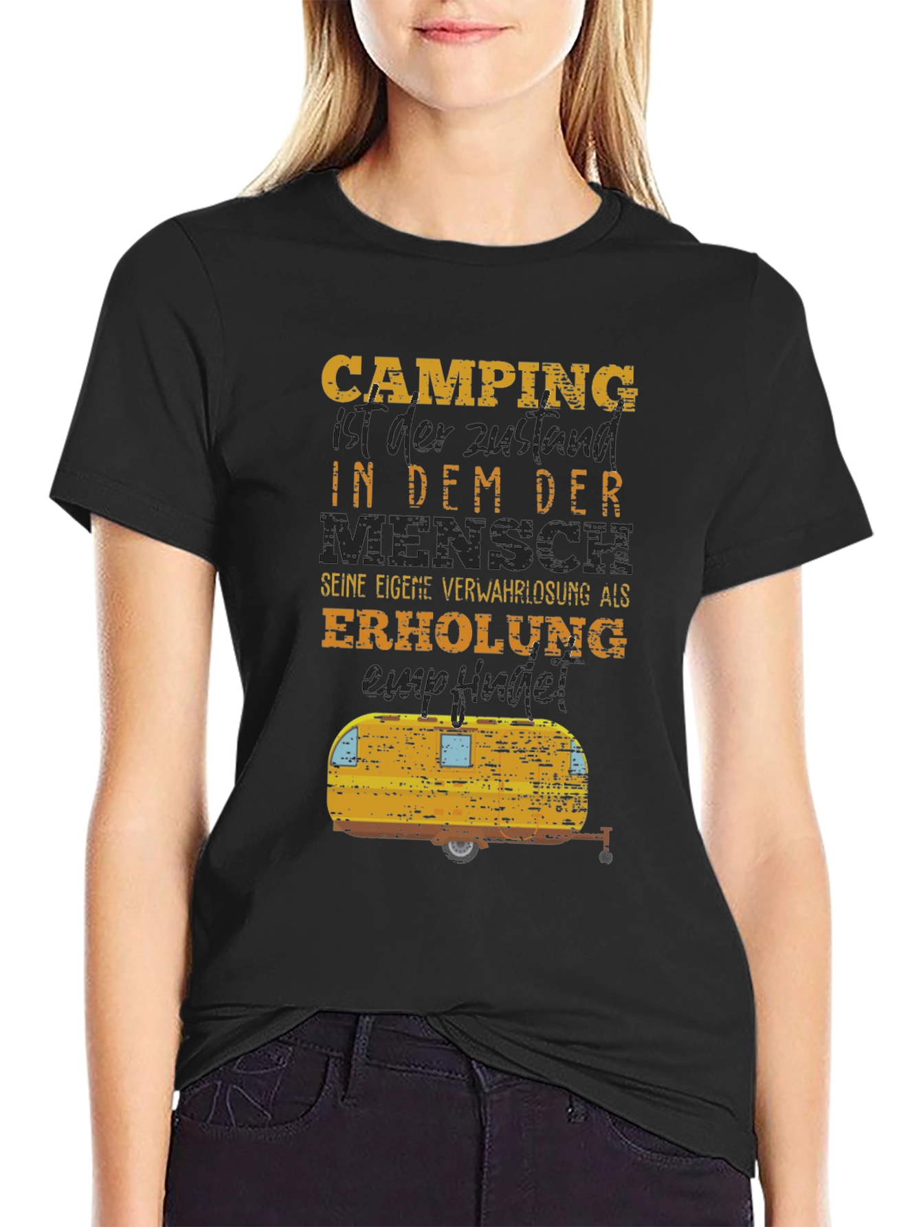Camping Humor T-Shirt - German Slogan Tee