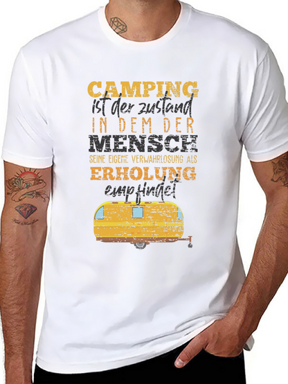 Camping Humor T-Shirt - German Slogan Tee