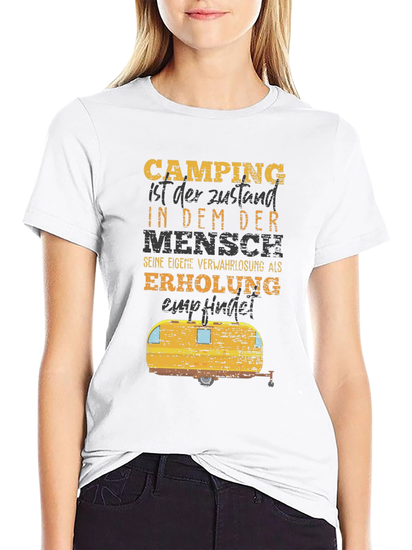 Camping Humor T-Shirt - German Slogan Tee
