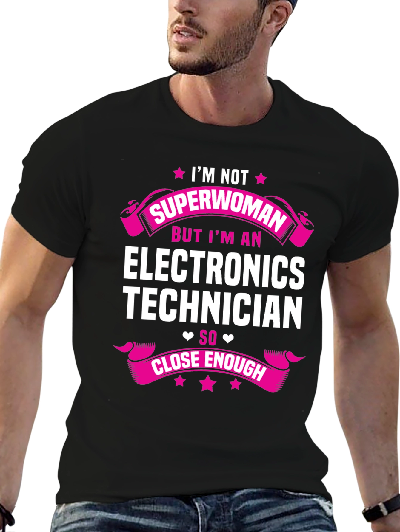 Electronics Technician Superwoman T-Shirt