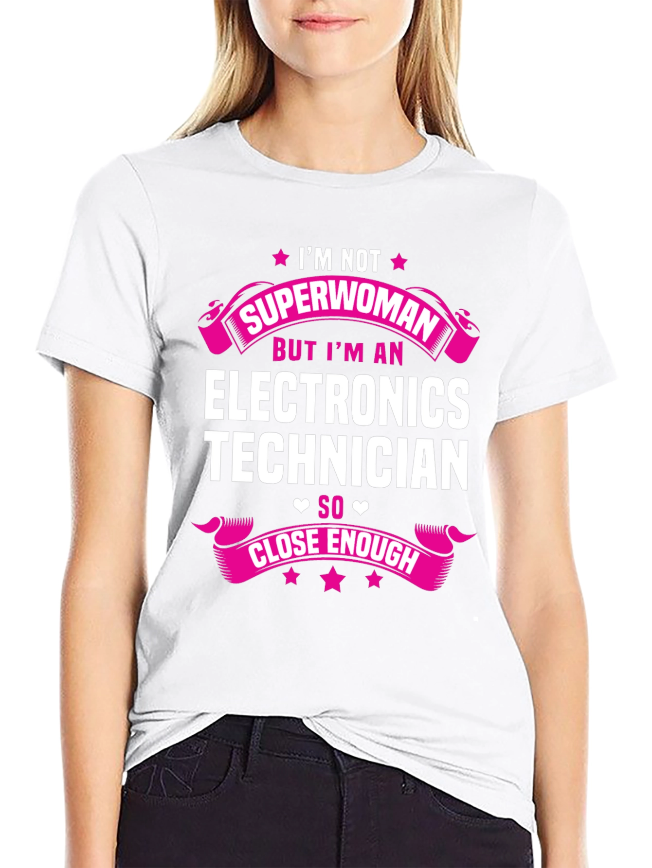 Electronics Technician Superwoman T-Shirt