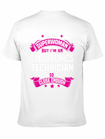 Electronics Technician Superwoman T-Shirt