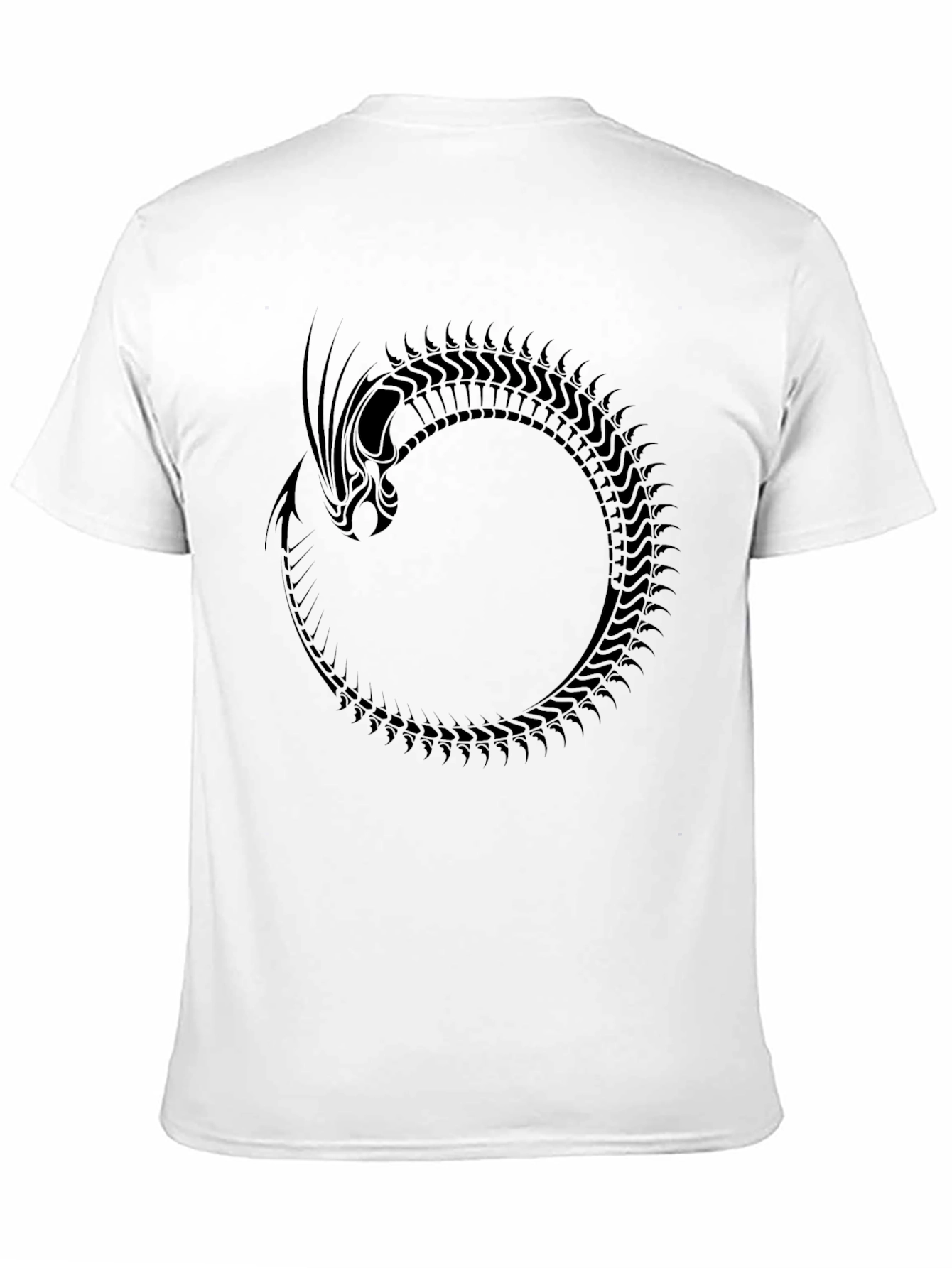 Ouroboros Dragon Graphic Black T-Shirt