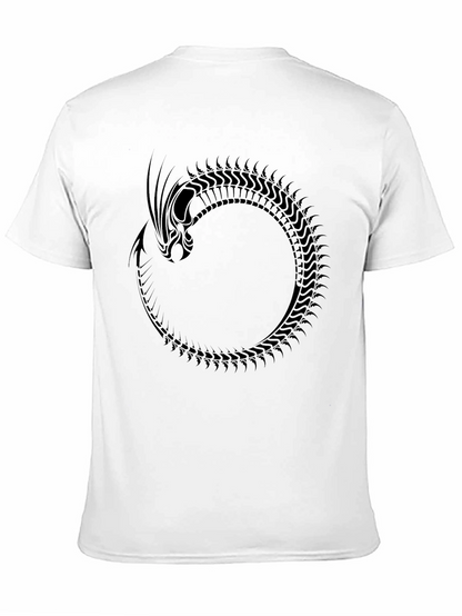 Ouroboros Dragon Graphic Black T-Shirt