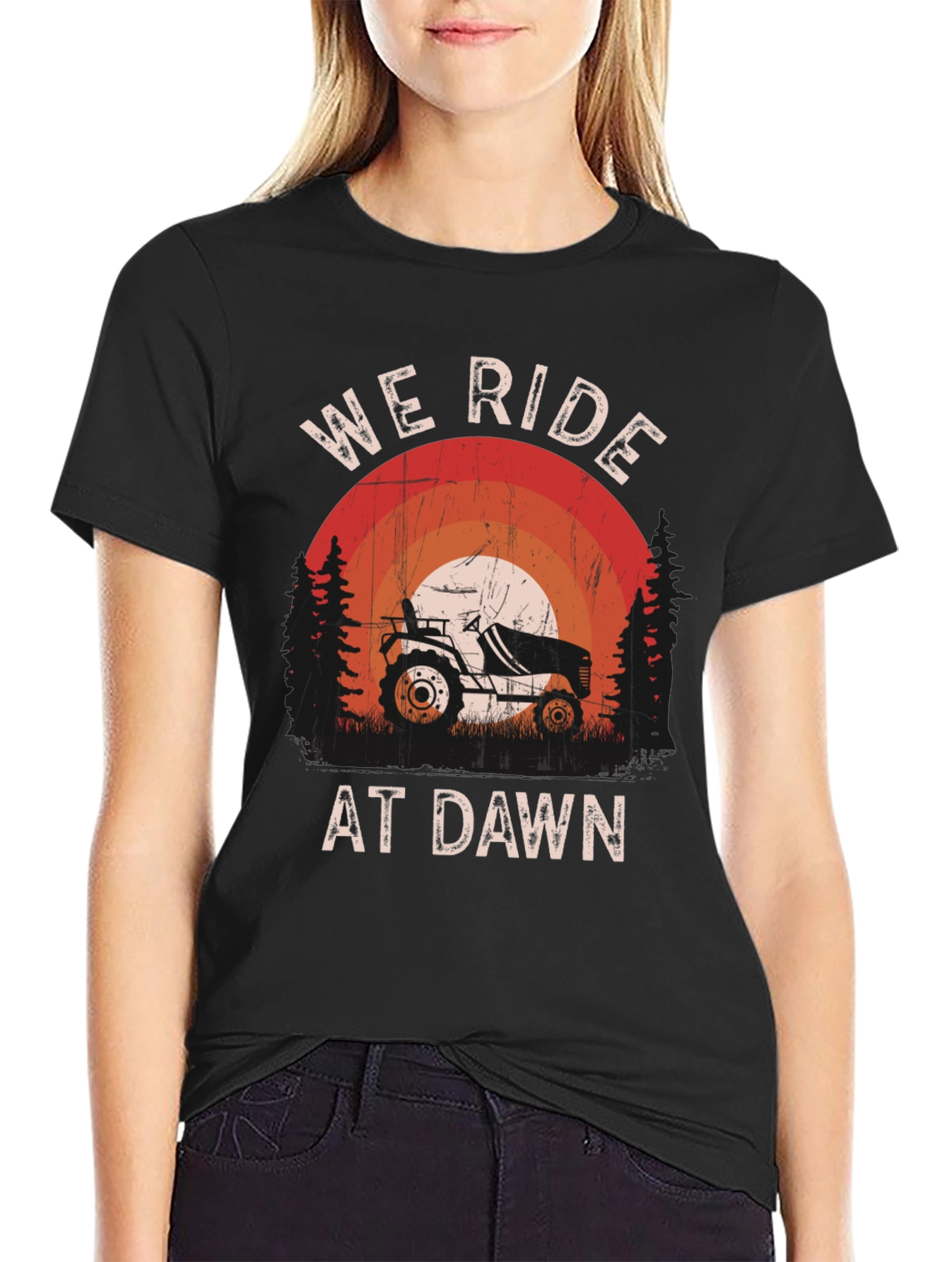 We Ride At Dawn Tractor T-Shirt