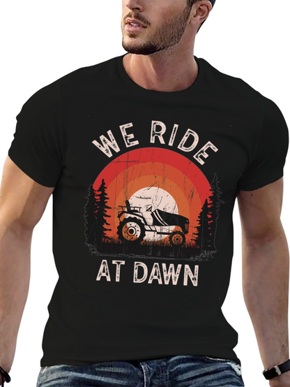 We Ride At Dawn Tractor T-Shirt