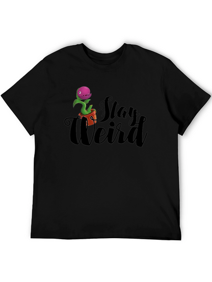 Stay Weird Venus Flytrap T-Shirt - Black