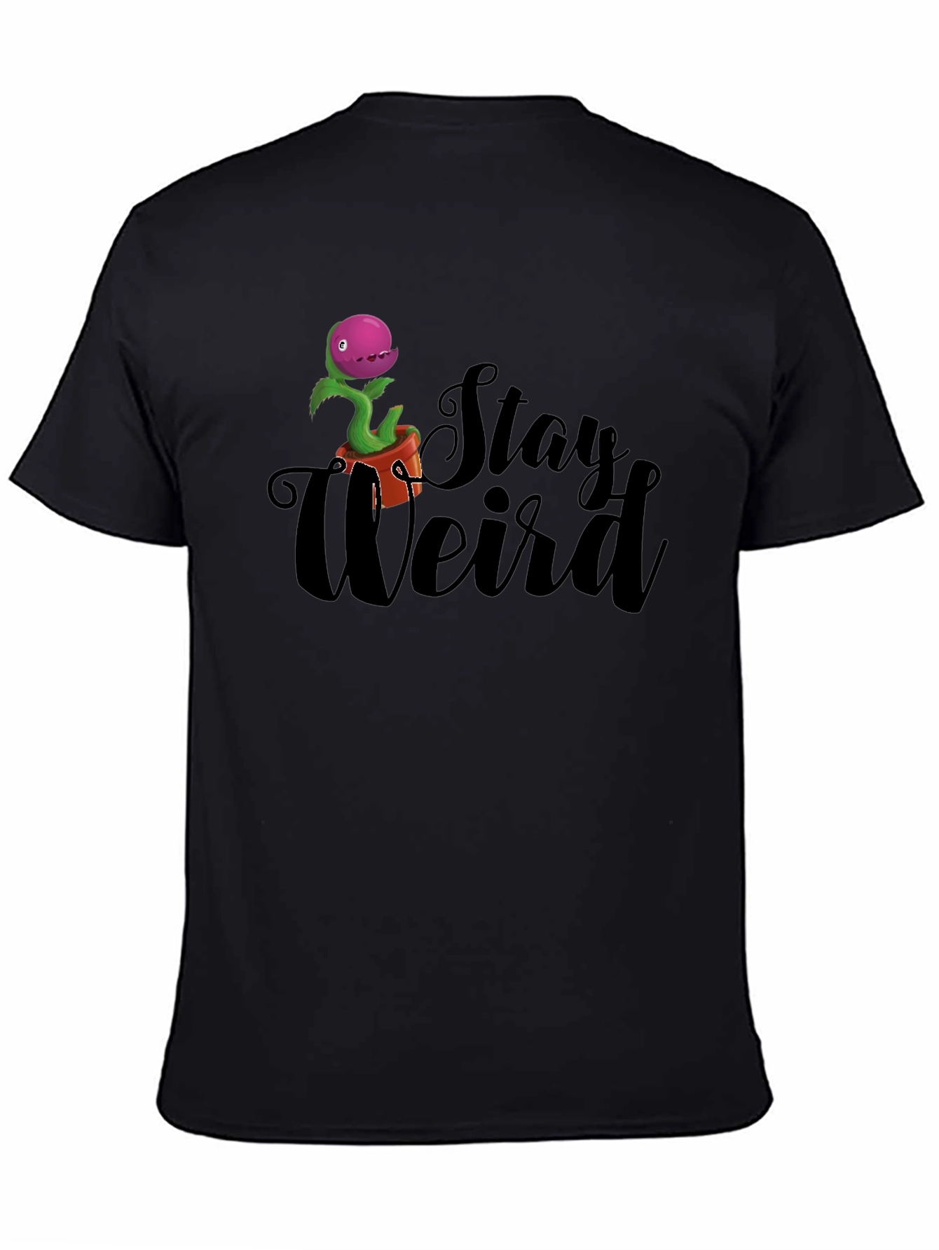 Stay Weird Venus Flytrap T-Shirt - Black