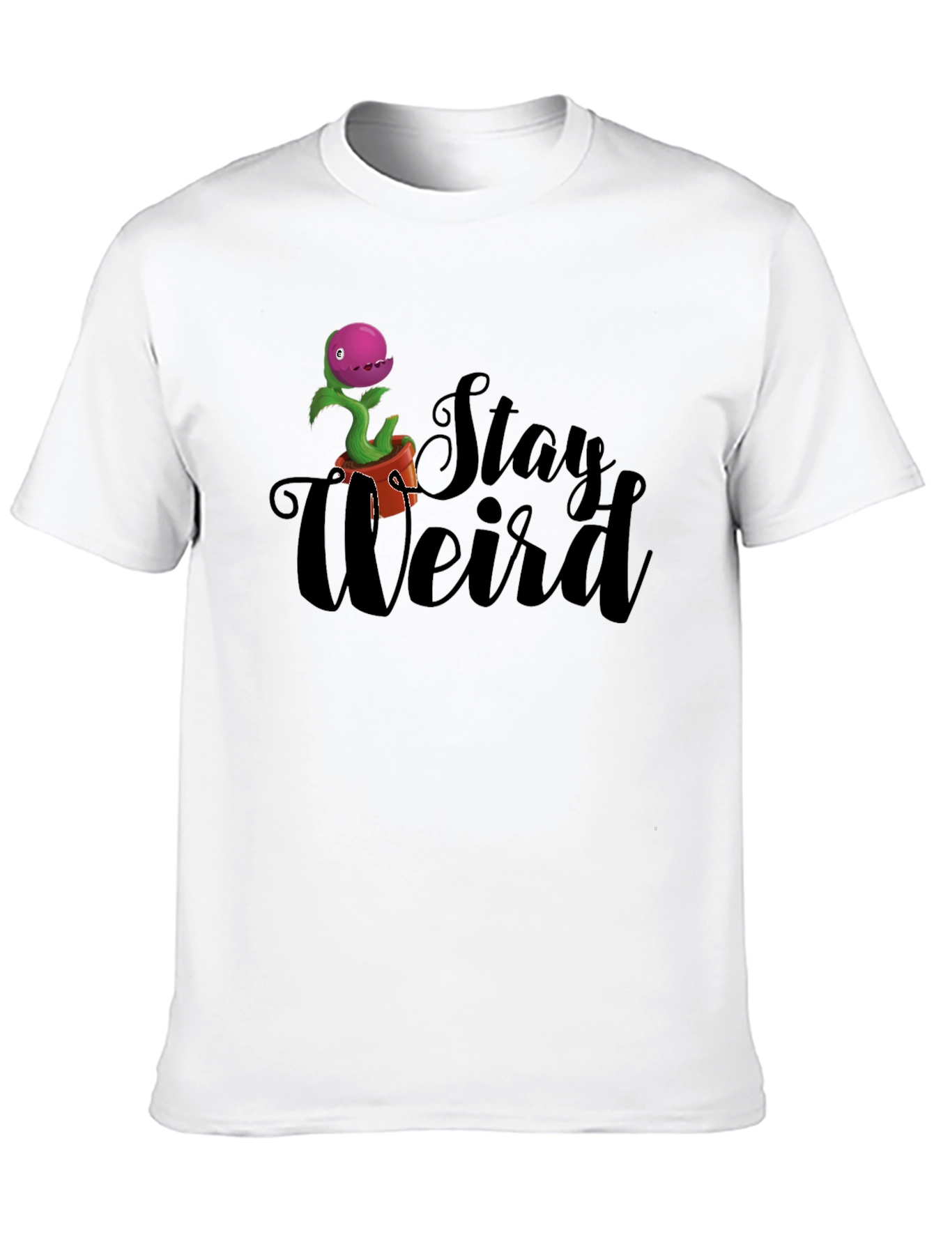 Stay Weird Venus Flytrap T-Shirt - Black