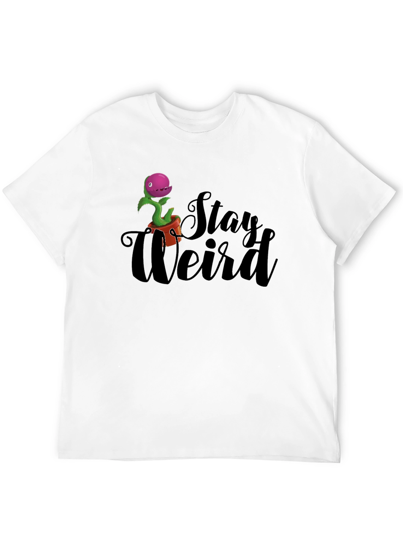 Stay Weird Venus Flytrap T-Shirt - Black