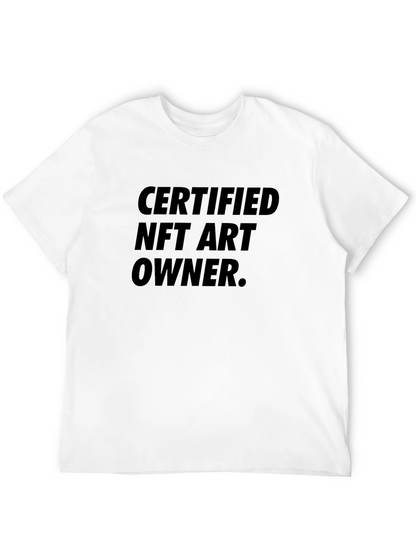 Certified NFT Art Owner Black Graphic Tee